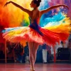 Colorful Ballet Girl Diamond Painting