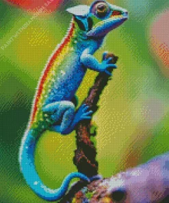 Colorful Chameleon Diamond Painting