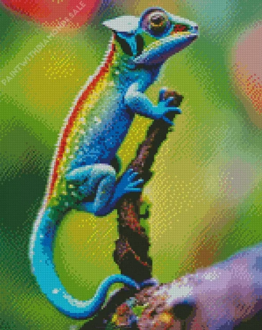 Colorful Chameleon Diamond Painting