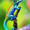 Colorful Chameleon Diamond Painting