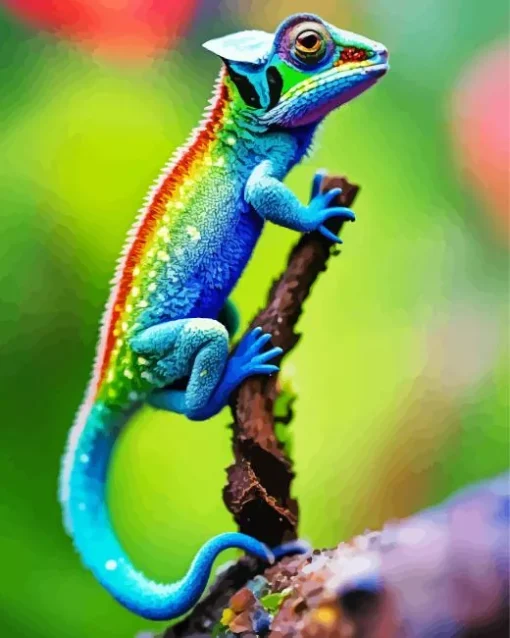 Colorful Chameleon Diamond Painting