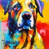 Colorful Rottweiler Diamond Painting