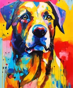 Colorful Rottweiler Diamond Painting