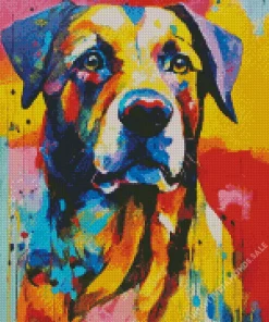 Colorful Rottweiler Diamond Painting