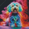 Colorful Tibetan Terrier Diamond Painting