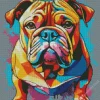 Colorful Bulldog Diamond Painting