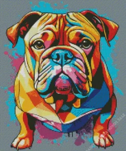 Colorful Bulldog Diamond Painting