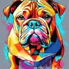 Colorful Bulldog Diamond Painting