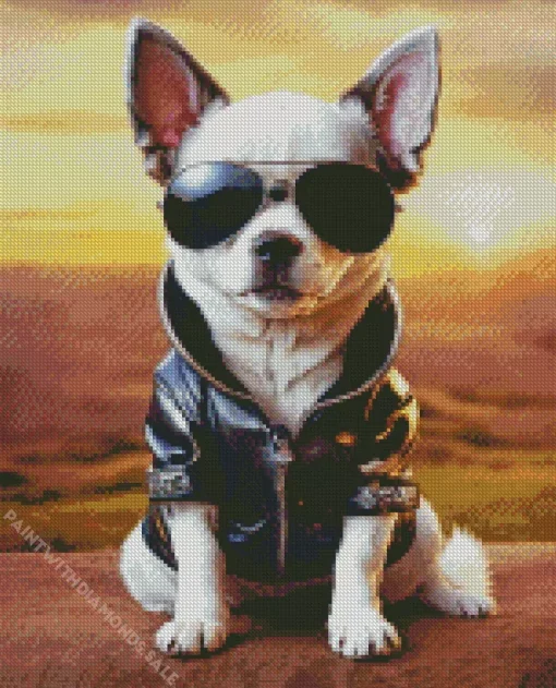 Cool Chihuahua Dog Diamond Painting