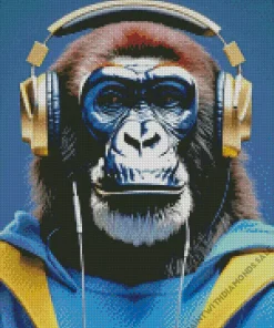 Cool Dj Monkey Diamond Painting