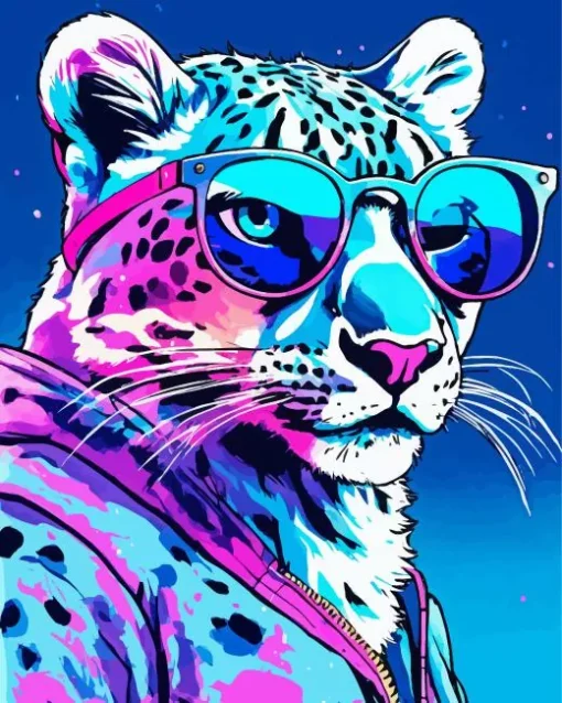 Cool Neon tiger Diamond Painting