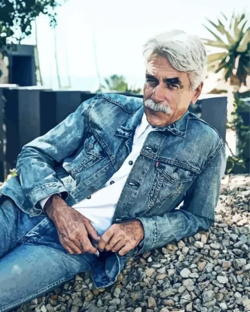 Cool Sam Elliot Diamond Painting