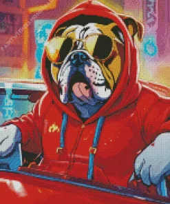 Cool Bulldog Diamond Painting