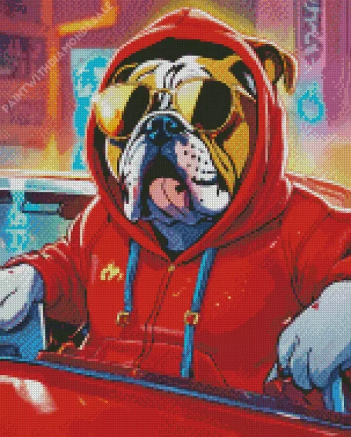 Cool Bulldog Diamond Painting