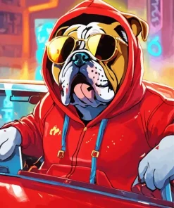 Cool Bulldog Diamond Painting