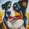 Cute Australian Shepherd Diamond Painting