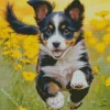 Cute Australian Shepherd Puppy Diamond Painting