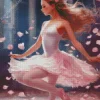 Cute Ballet Girl Diamond Painting