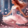 Cute Ballet Girl Diamond Painting