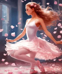 Cute Ballet Girl Diamond Painting