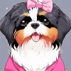 Cute Bernedoodle Dog Diamond Painting