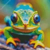 Cute Chameleon Diamond Painting