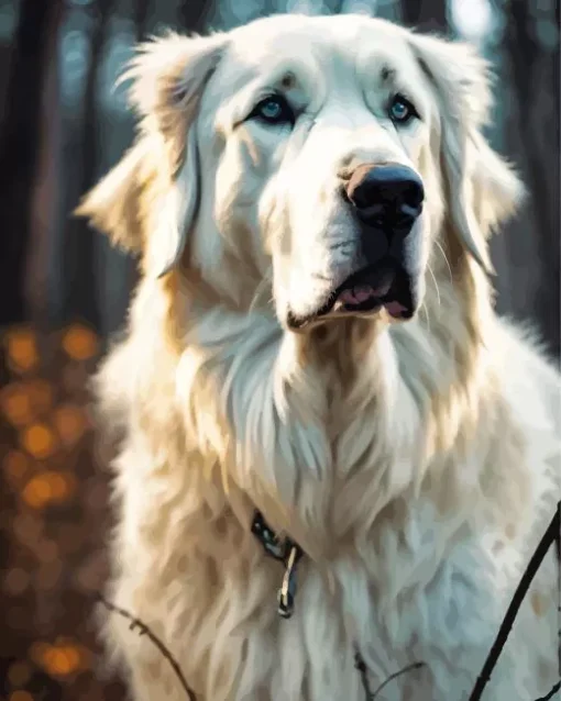 Cute Great Pyrenees Diamond Painting