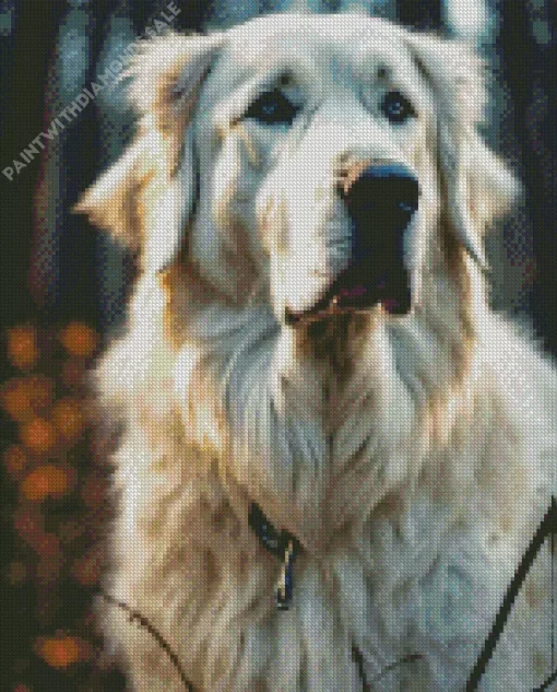 Cute Great Pyrenees Diamond Painting