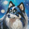 Cute Husky Dog Diamond Painting