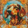 Cute Irish Setter Dog Diamond Painting