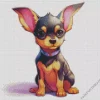 Cute Miniature Pinscher Diamond Painting