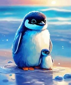 Cute Penguins Diamond Painting