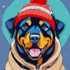 Cute Rottweiler Diamond Painting