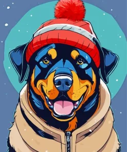 Cute Rottweiler Diamond Painting