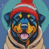 Cute Rottweiler Diamond Painting