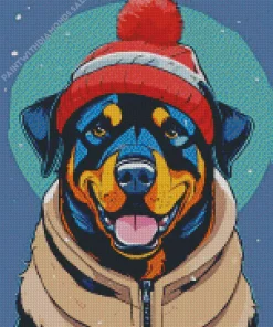 Cute Rottweiler Diamond Painting