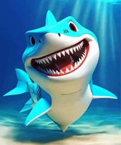 Cute Shark Diamond Painting