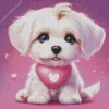 Cute Zuchon Dog Diamond Painting