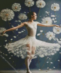 Dandelion Ballet Girl Diamond Painting