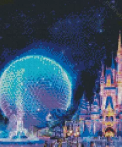 Disney World Florida At Night Diamond Painting