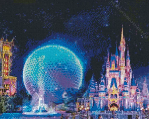 Disney World Florida At Night Diamond Painting