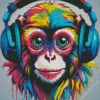 Drippy Dj Monkey Diamond Painting