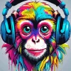 Drippy Dj Monkey Diamond Painting