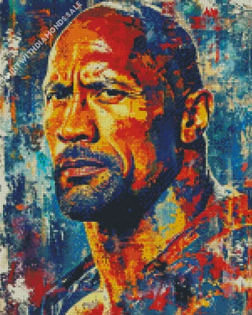 Dwayne Johnson Art Diamond Painting