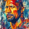 Dwayne Johnson Art Diamond Painting