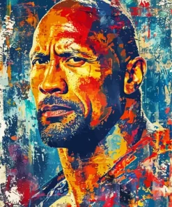 Dwayne Johnson Art Diamond Painting