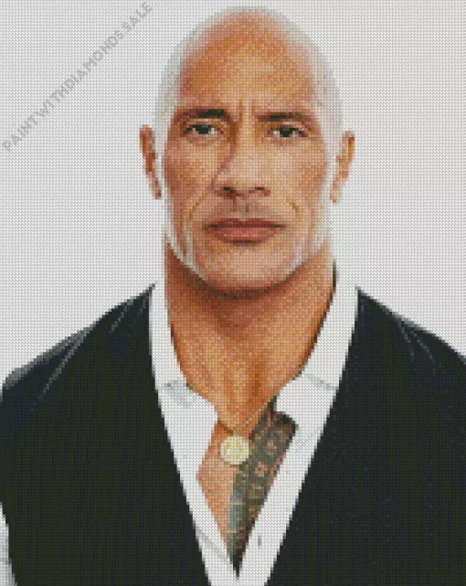 Elegant Dwayne Johnson Diamond Painting