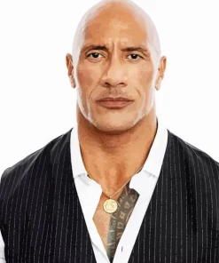 Elegant Dwayne Johnson Diamond Painting