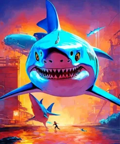 Fantasy Shark Diamond Painting