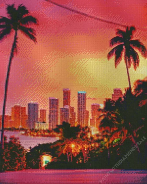 Florida Miami City Diamond Painting